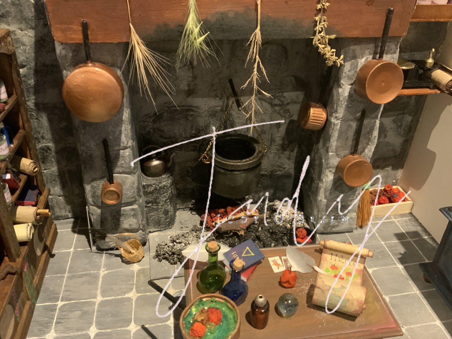 Detailed miniature workshop created by Judy