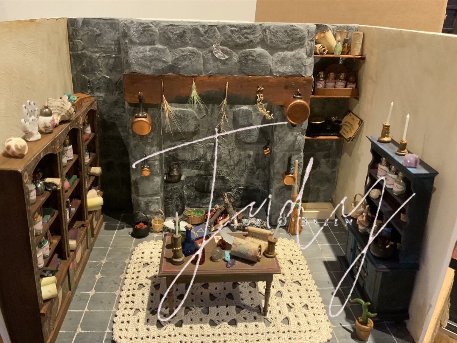 Detailed miniature workshop interior by Judy
